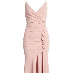Side ruched gown